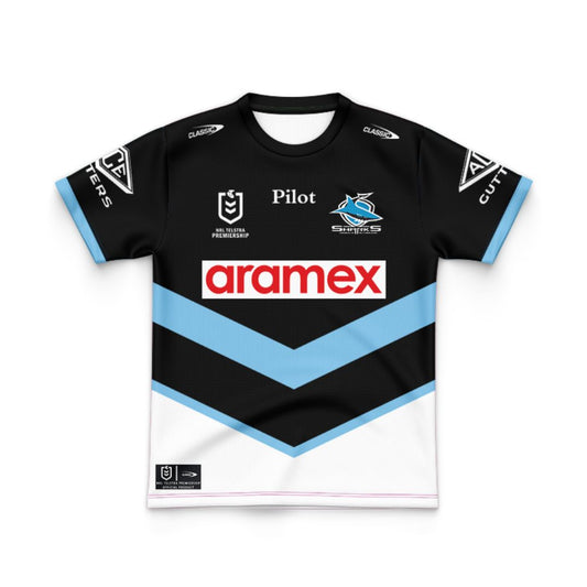 Cronulla Sutherland Sharks 2025 Kids Away Jersey