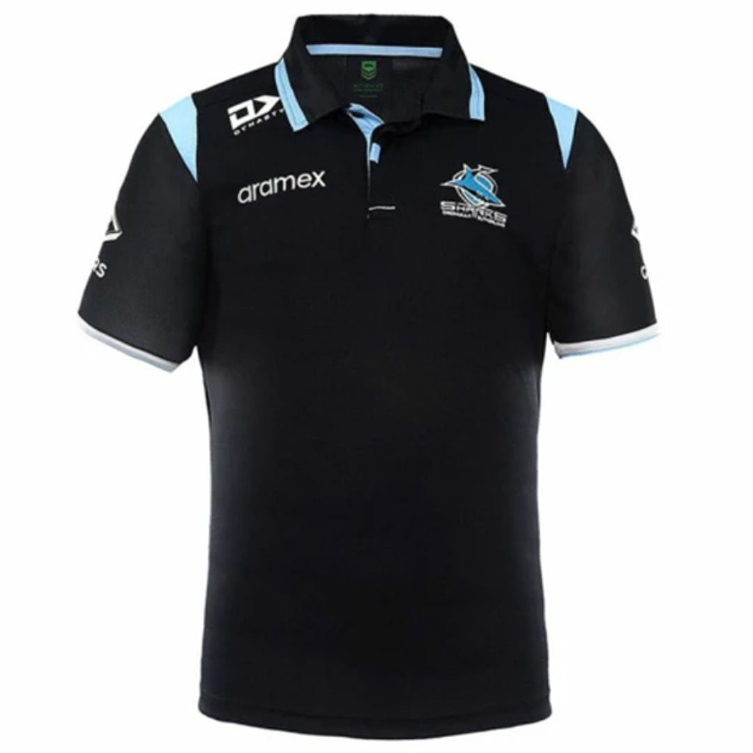 Cronulla Sutherland Sharks 2025 Black Polo Shirt