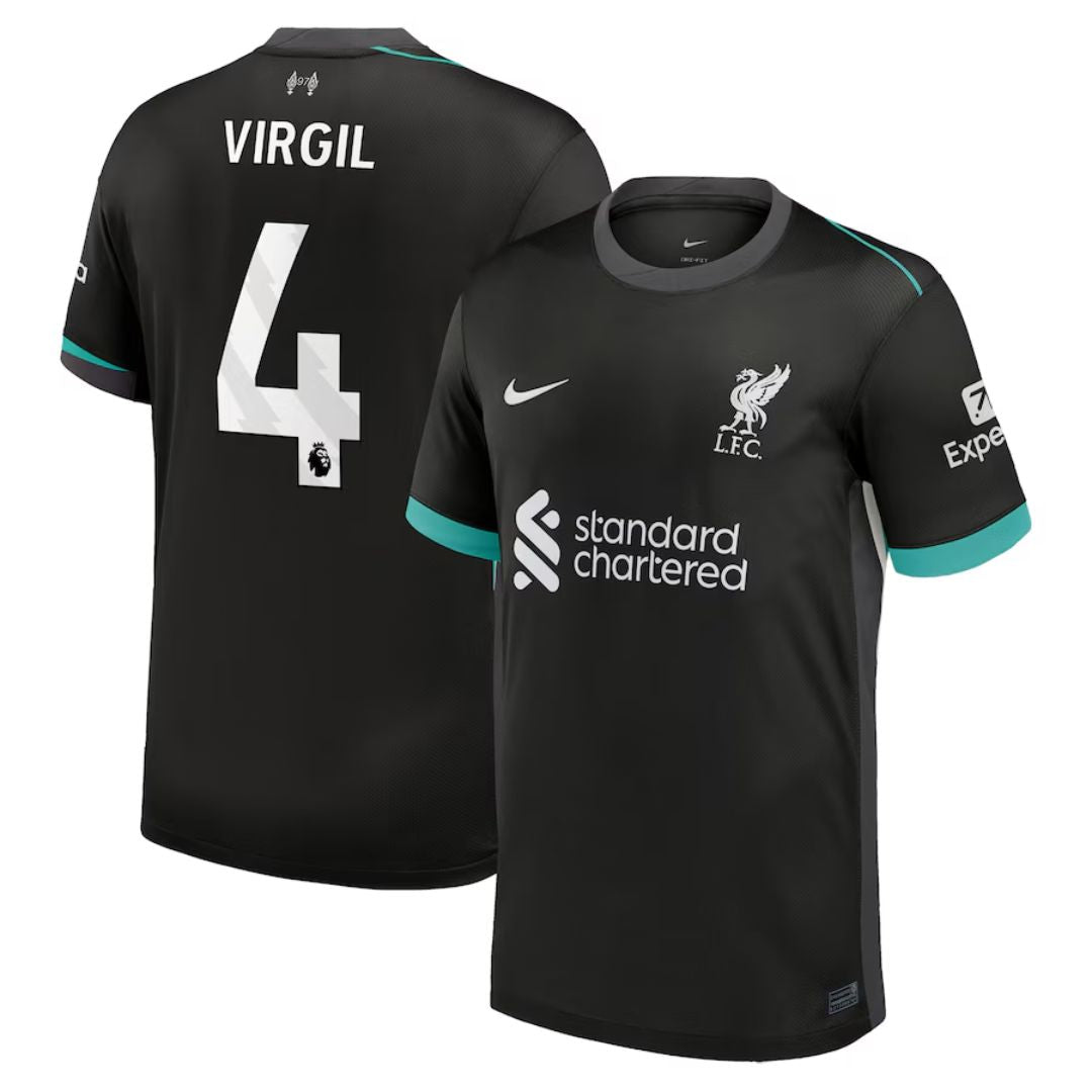 Liverpool 2024/25 Virgil #4 Away Jersey Shirt