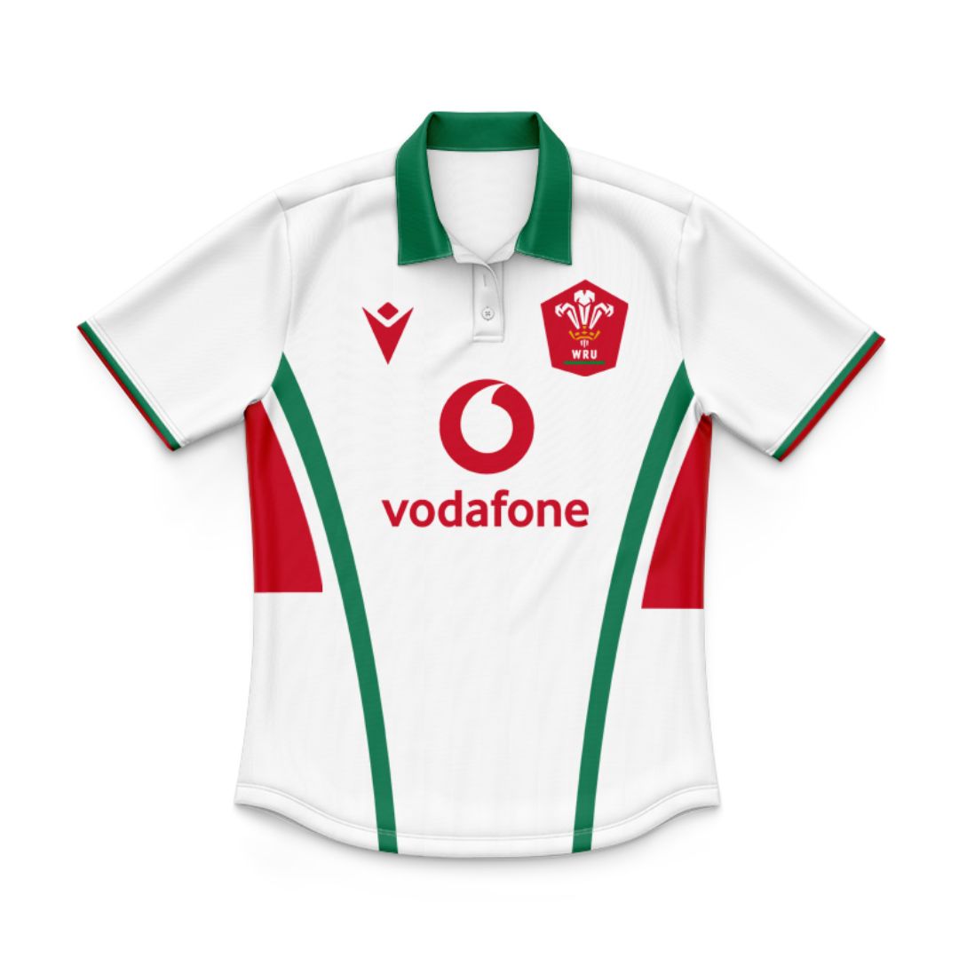 Wales Dragons Rugby 2024/25 Kids Home Away Polo Shirt