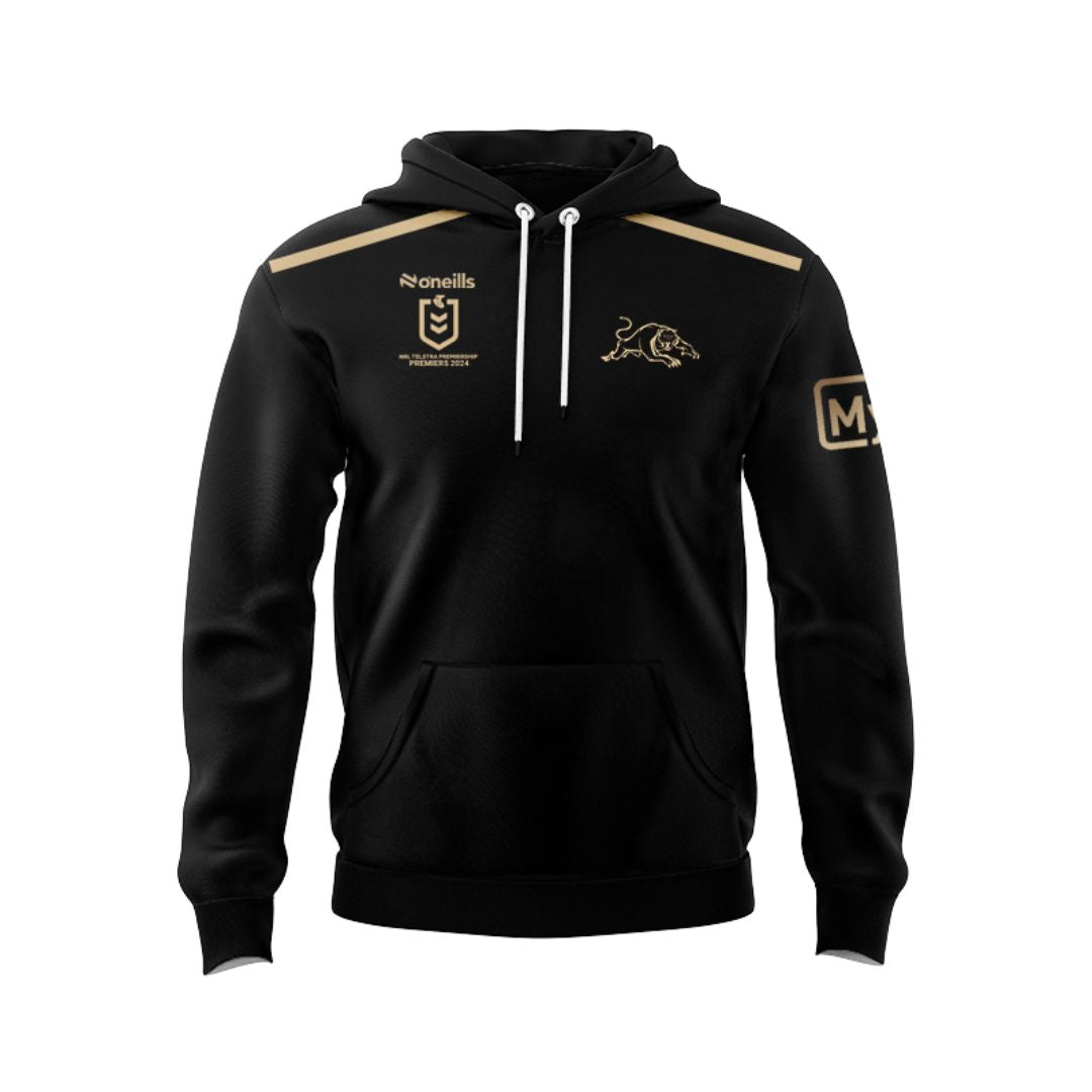 2024 Penrith Panthers Premiers 4 In a Row Black Hoodie