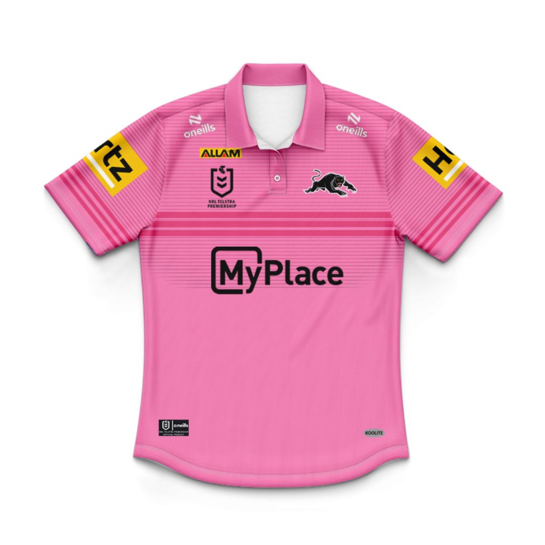 Penrith Panthers 2025 Kids Away Polo Shirt and Shorts Kit