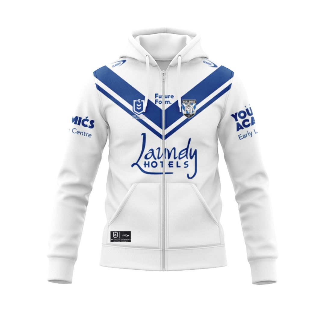 2024 Canterbury Bankstown Bulldogs Home Hoodie With Zipper