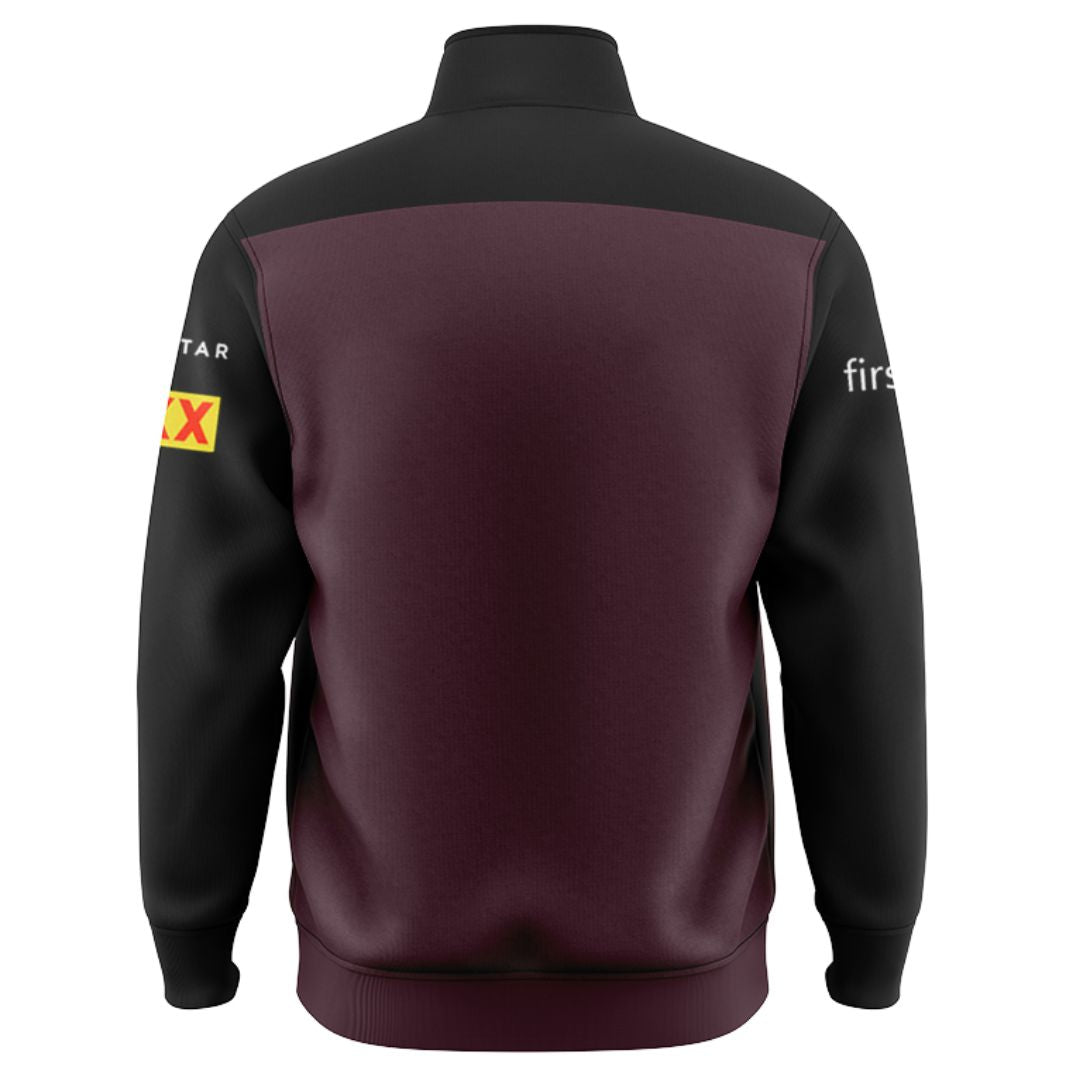 Brisbane Broncos 2025 Black Sleeve Jacket with Zipper