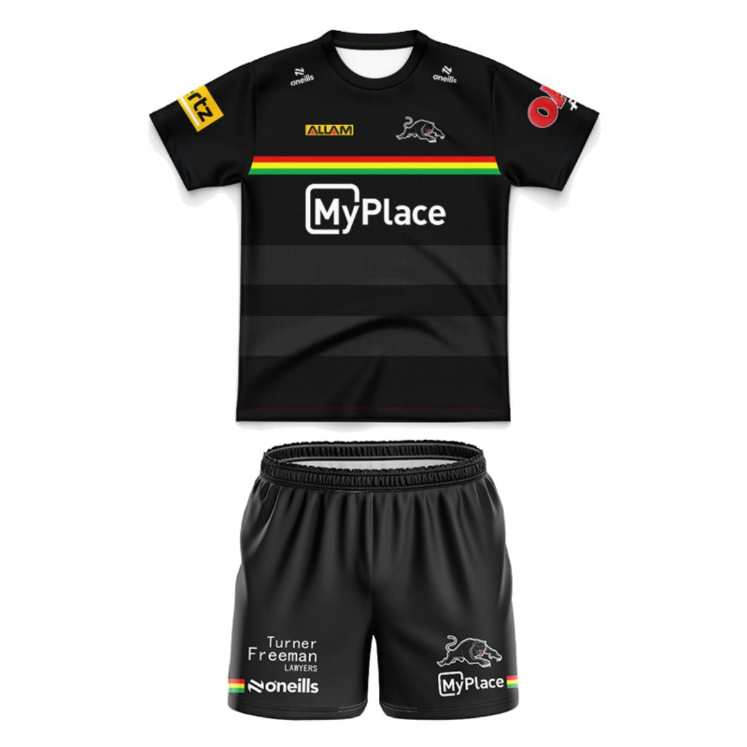 Penrith Panthers 2025 Kids Home Jersey and Shorts Kit