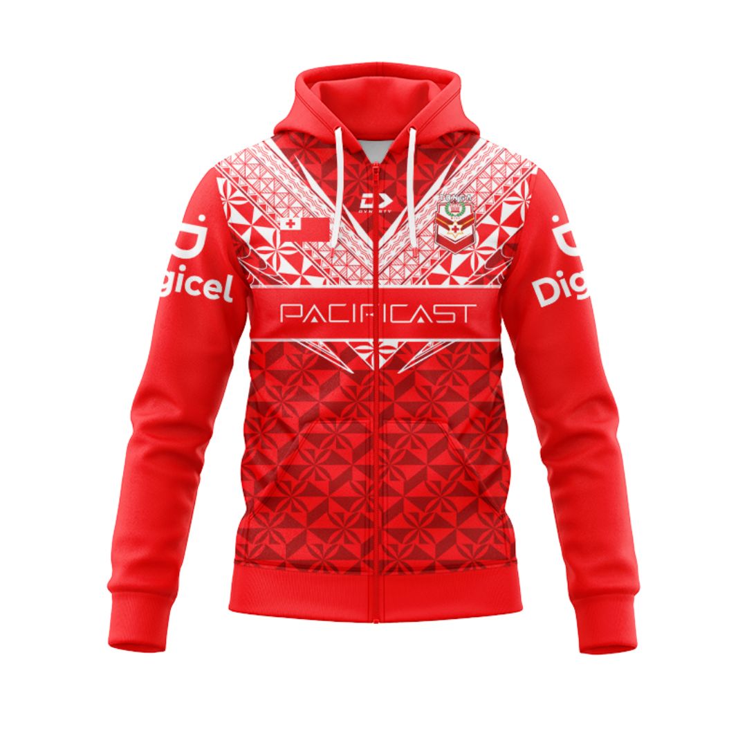 Mate Ma'a Tonga 2024 Rugby League Hoodie With Zipper