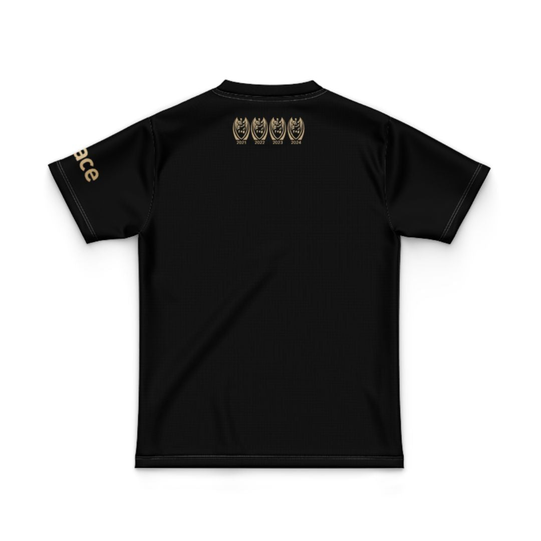 2024 Penrith Panthers Premiers 4 In a Row Kids Black Jersey