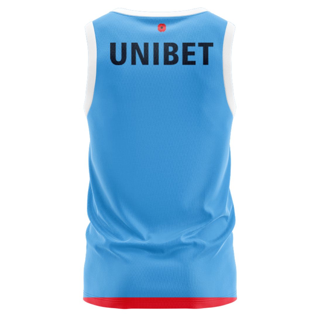 Sydney Roosters 2025 ANZAC Singlet