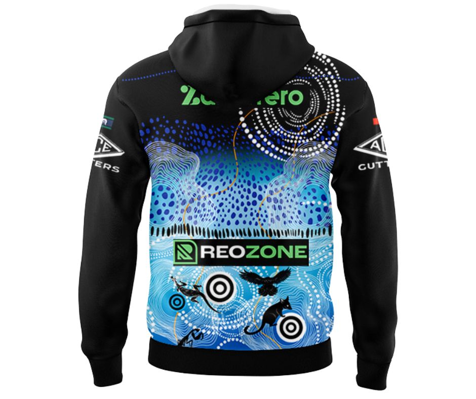 Cronulla Sutherland Sharks 2025 Indigenous Hoodie with Zipper