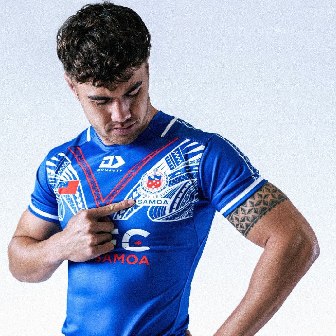 Toa Samoa 2025 Rugby League Home Jersey