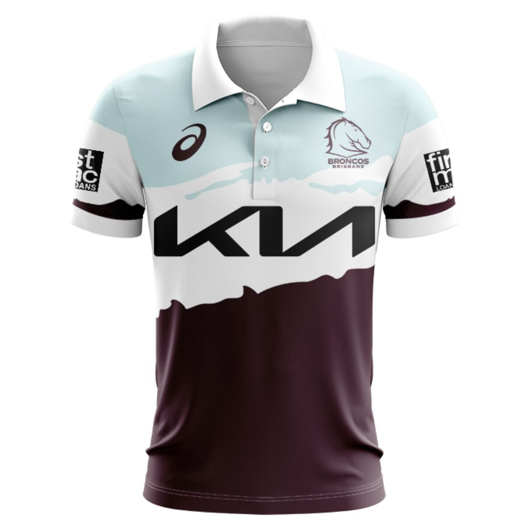 Brisbane Broncos 2024 Captains Run Polo Shirt