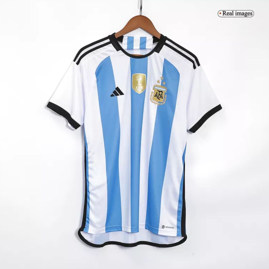 Argentina 2022 23 World Cup Home Jersey Shirt 3 Stars Sports Jerseys Outlet