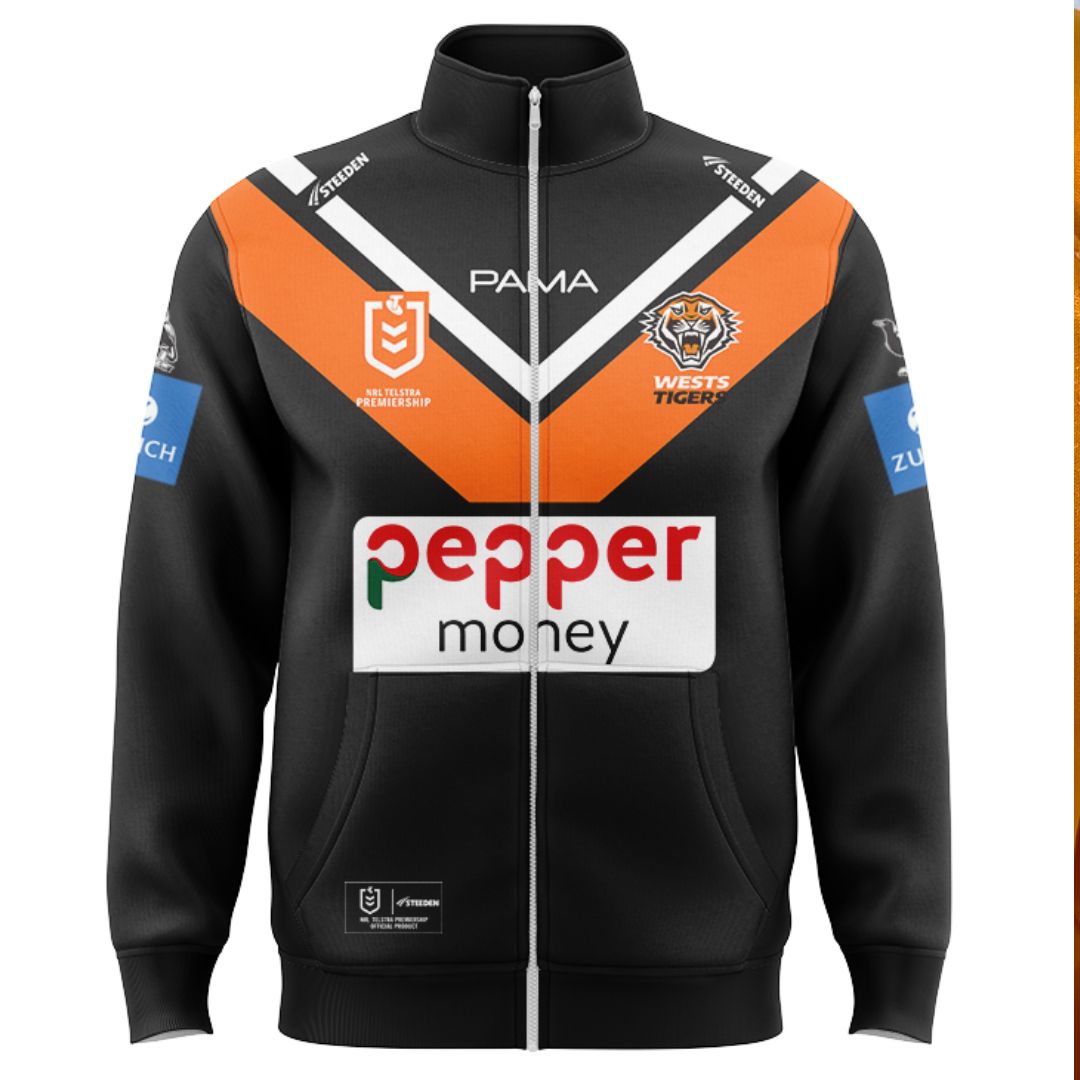 Wests Tigers 2025 Home Jacket with Zipper