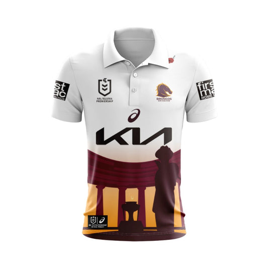 Brisbane Broncos 2024 ANZAC Polo Shirt
