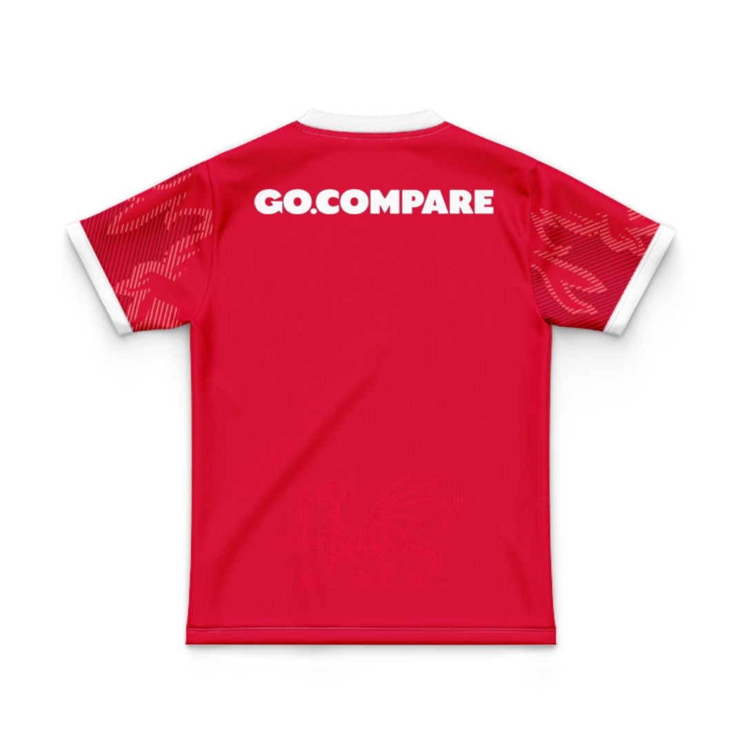 Wales Dragons Rugby 2024/25 Kids Home Match Jersey