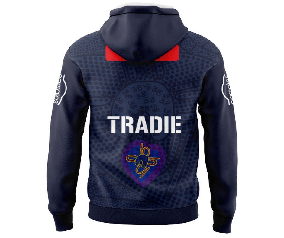 Melbourne Storm 2025 Indigenous Hoodie with Zipper