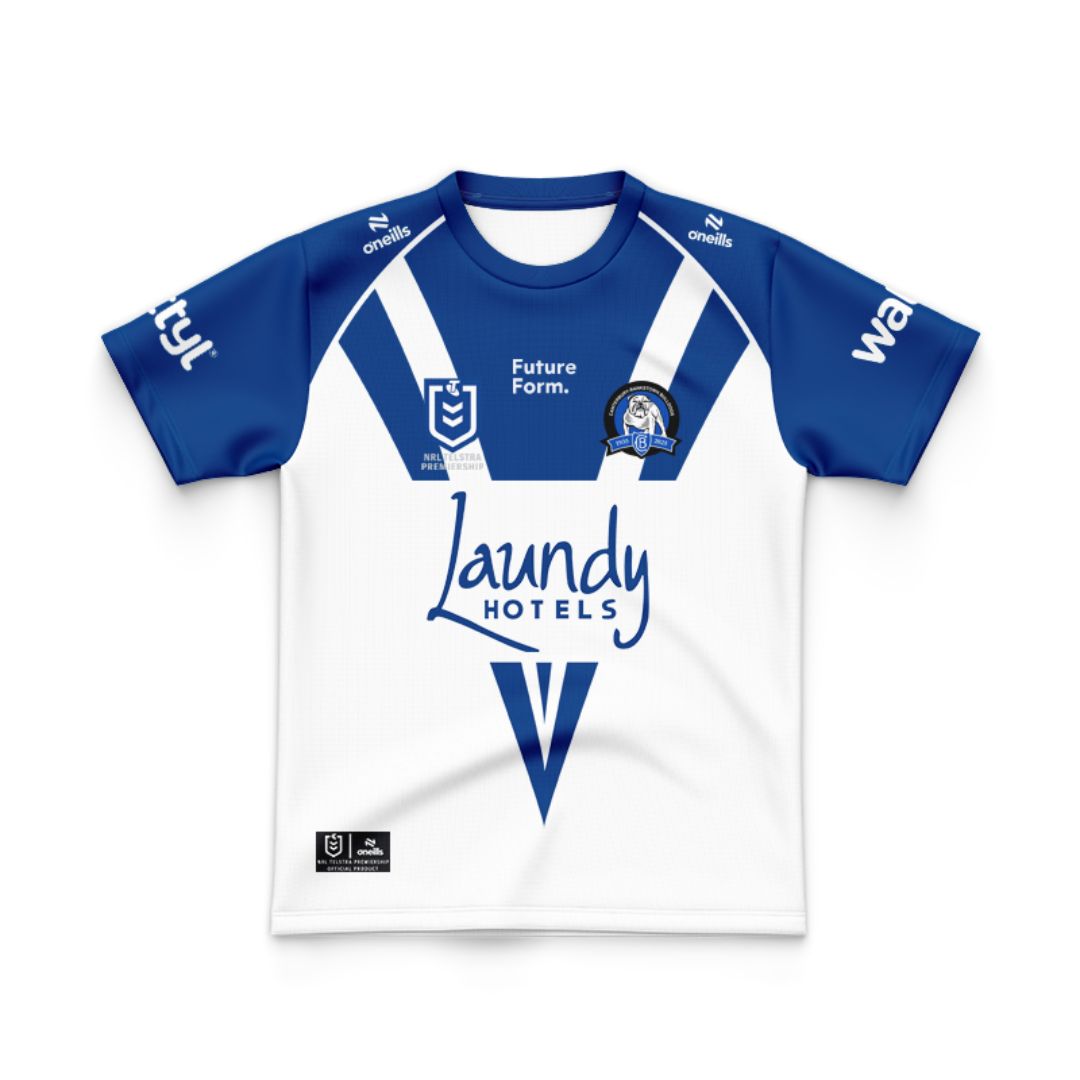 Canterbury Bankstown Bulldogs 2025 Kids Home Jersey and Shorts Kit