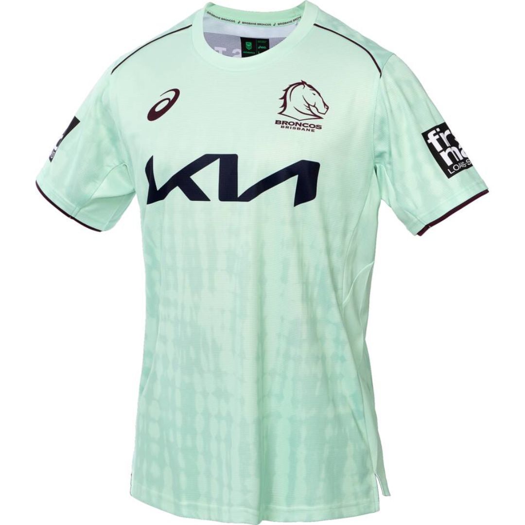Brisbane Broncos 2025 Mint Green Training Shirt