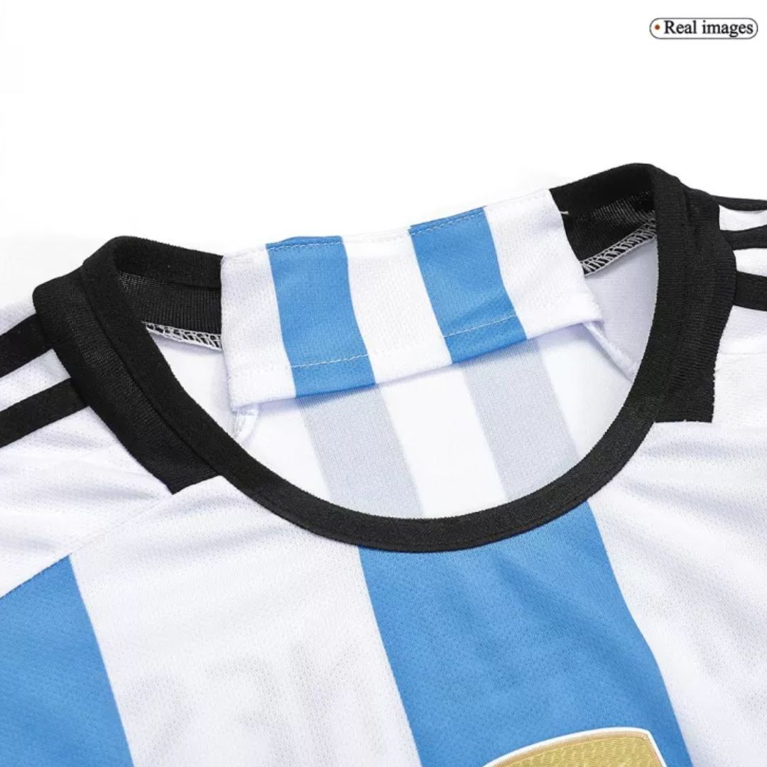 Argentina 2022-23 World Cup Home Jersey Shirt (3 Stars)