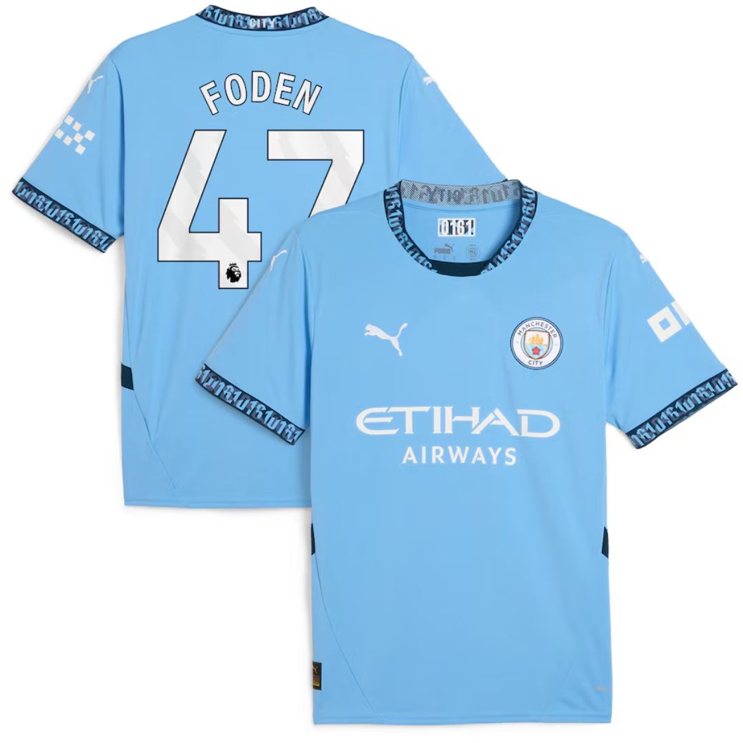 Manchester City 2024/25 Foden #47 Home Jersey Shirt