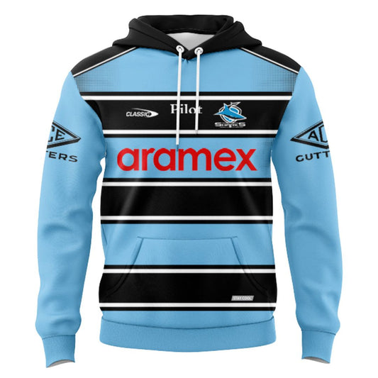 Cronulla Sutherland Sharks 2025 Warm Up Hoodie