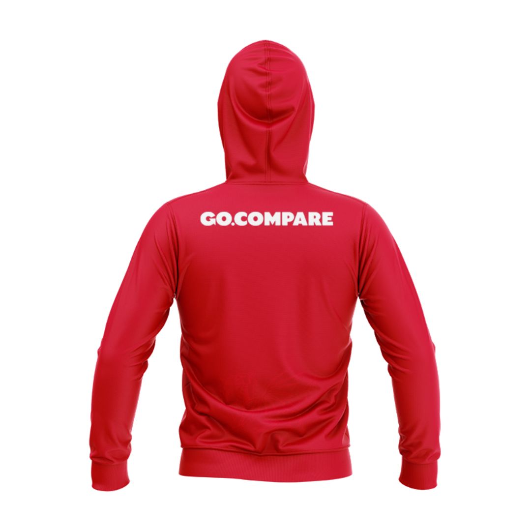 Wales Dragons Rugby 2024/25 Home Match Hoodie With Zipper