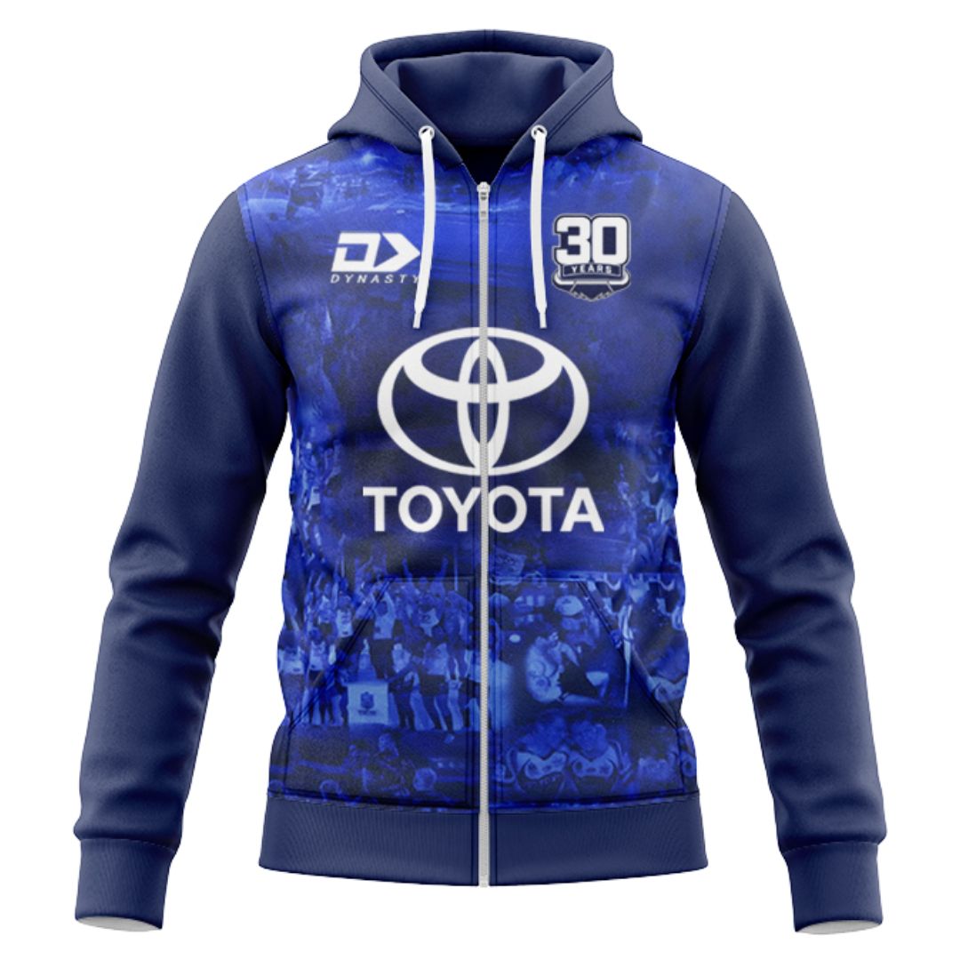 North Queensland Cowboys 2025 Warm Up Hoodie with Zipper