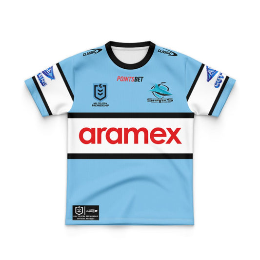 Cronulla Sutherland Sharks 2024 Kids Home Jersey