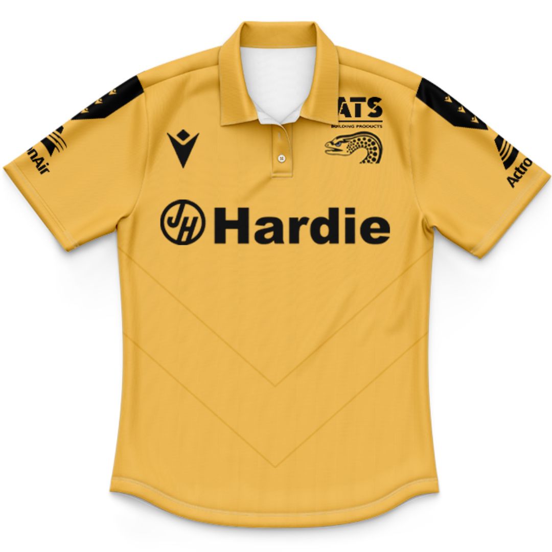 Parramatta Eels 2025 Kids Gold Training Polo Shirt