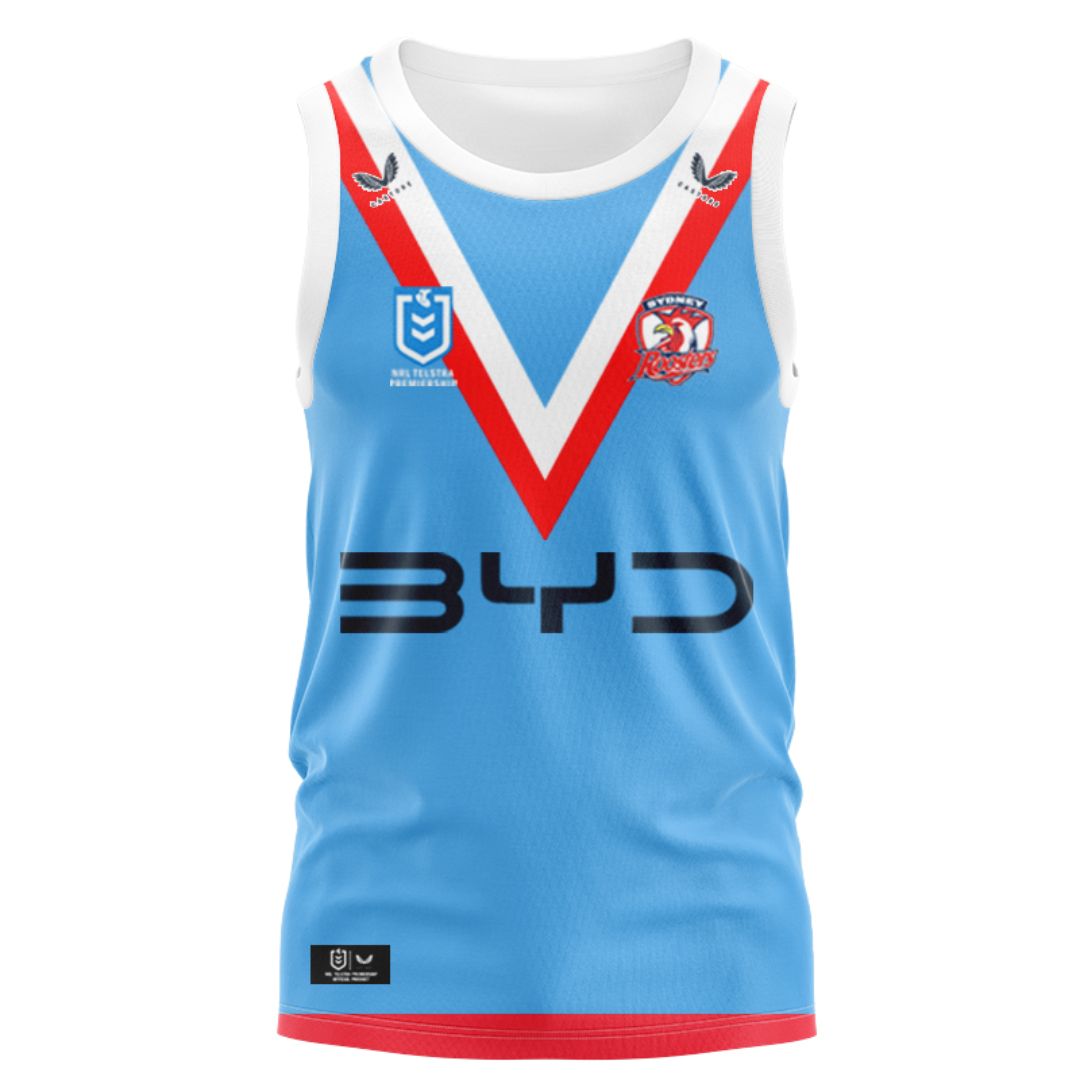 Sydney Roosters 2025 ANZAC Singlet