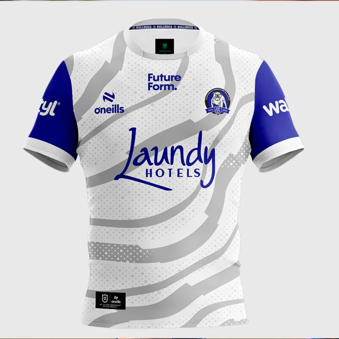 Canterbury Bankstown Bulldogs 2025 White Training Jersey