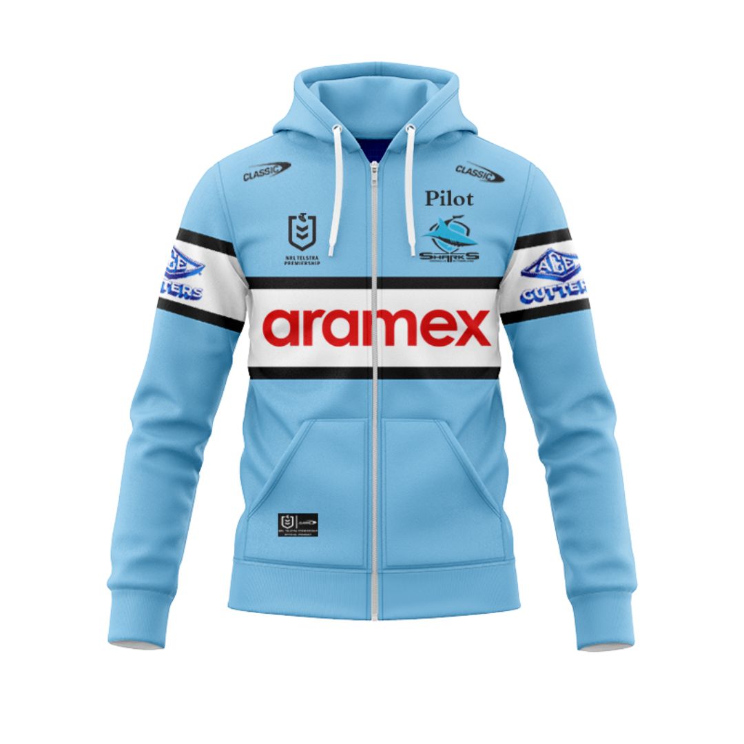 Cronulla Sutherland Sharks 2025 Home Hoodie with Zipper