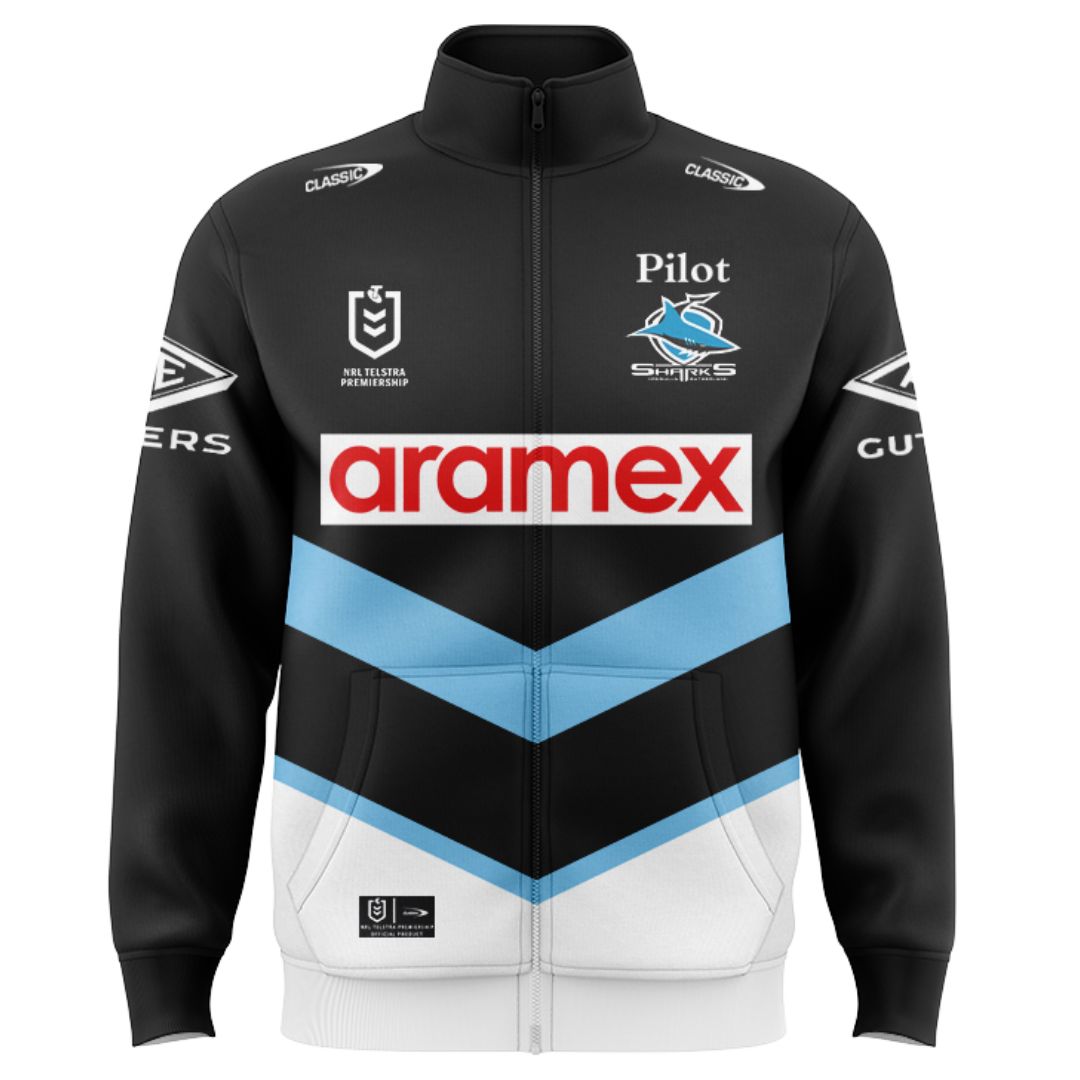 Cronulla Sutherland Sharks 2025 Away Jacket with Zipper
