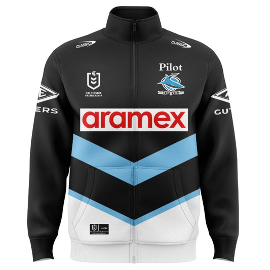 Cronulla Sutherland Sharks 2025 Away Jacket with Zipper