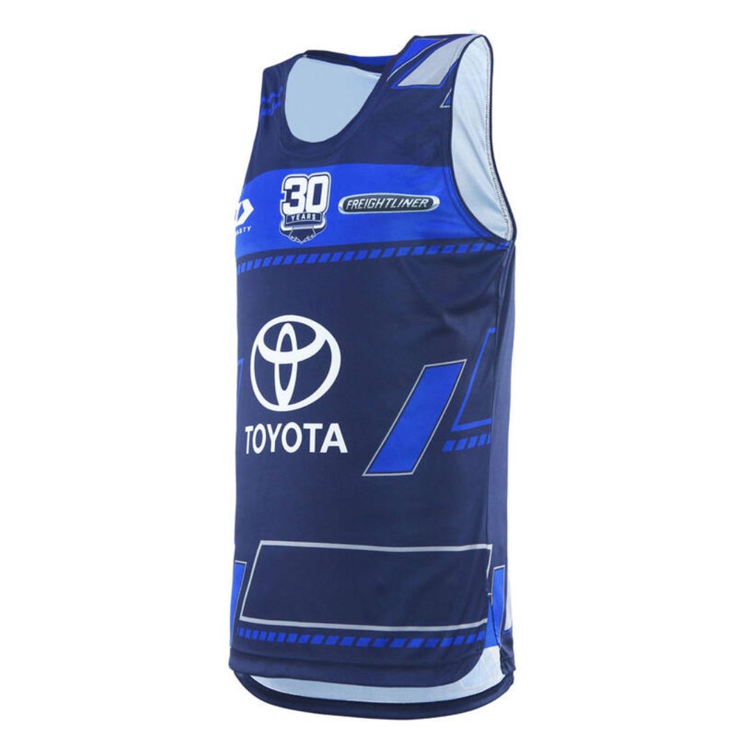 North Queensland Cowboys 2025 Navy Blue Training Singlet