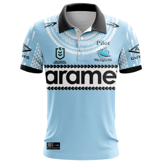 Cronulla Sutherland Sharks 2025 Pasifika Polo Shirt
