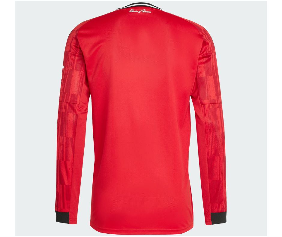 Manchester United 2025/26 Long Sleeve Home Jersey Shirt