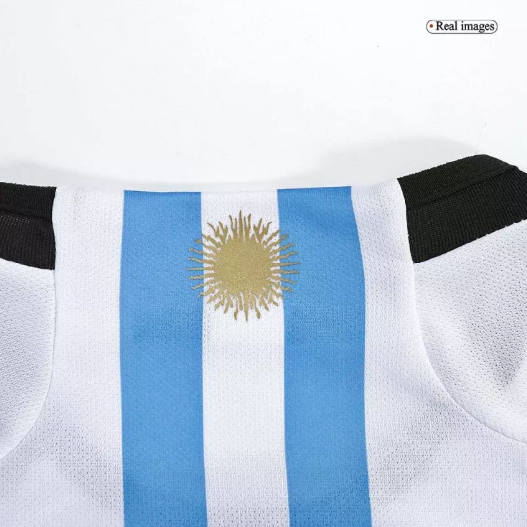 Argentina 2022-23 World Cup Home Kit - Includes Shirt, Shorts & Socks (3 Stars)