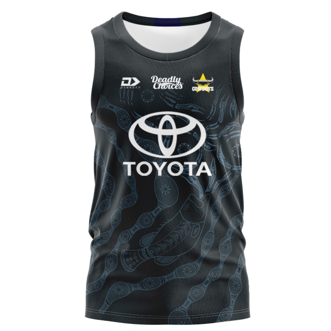 North Queensland Cowboys 2024 Indigenous Training Singlet