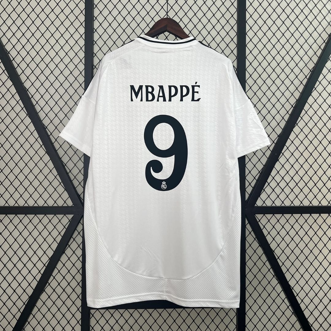 Real Madrid 2024/25 Kids Mbappé #9 Home Jersey Shirt