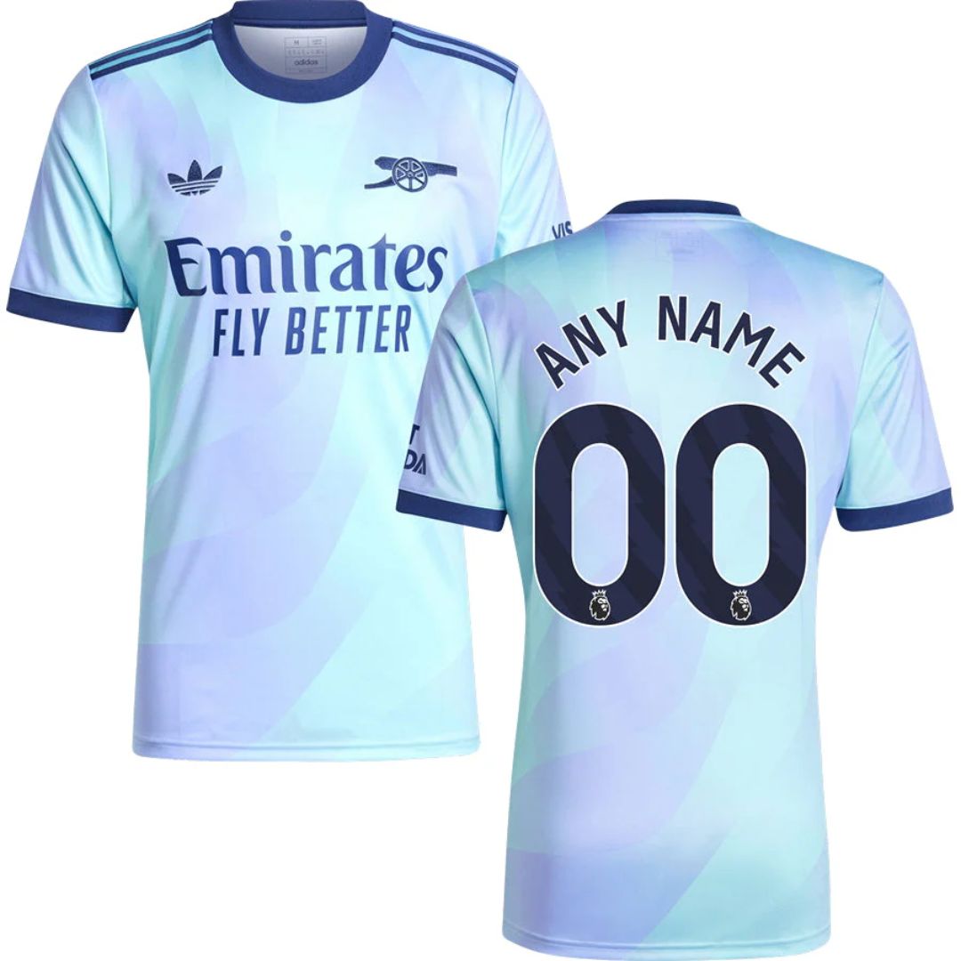 Arsenal Gunners 2024/25 3rd Jersey Shirt (Add Your Own Name & Number)