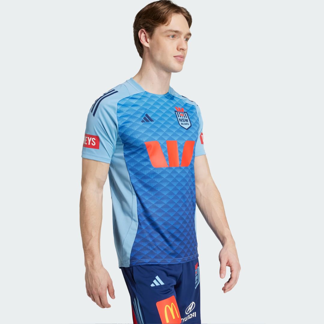 NSW Blues State Of Origin 2025 Light Blue Performance Shirt