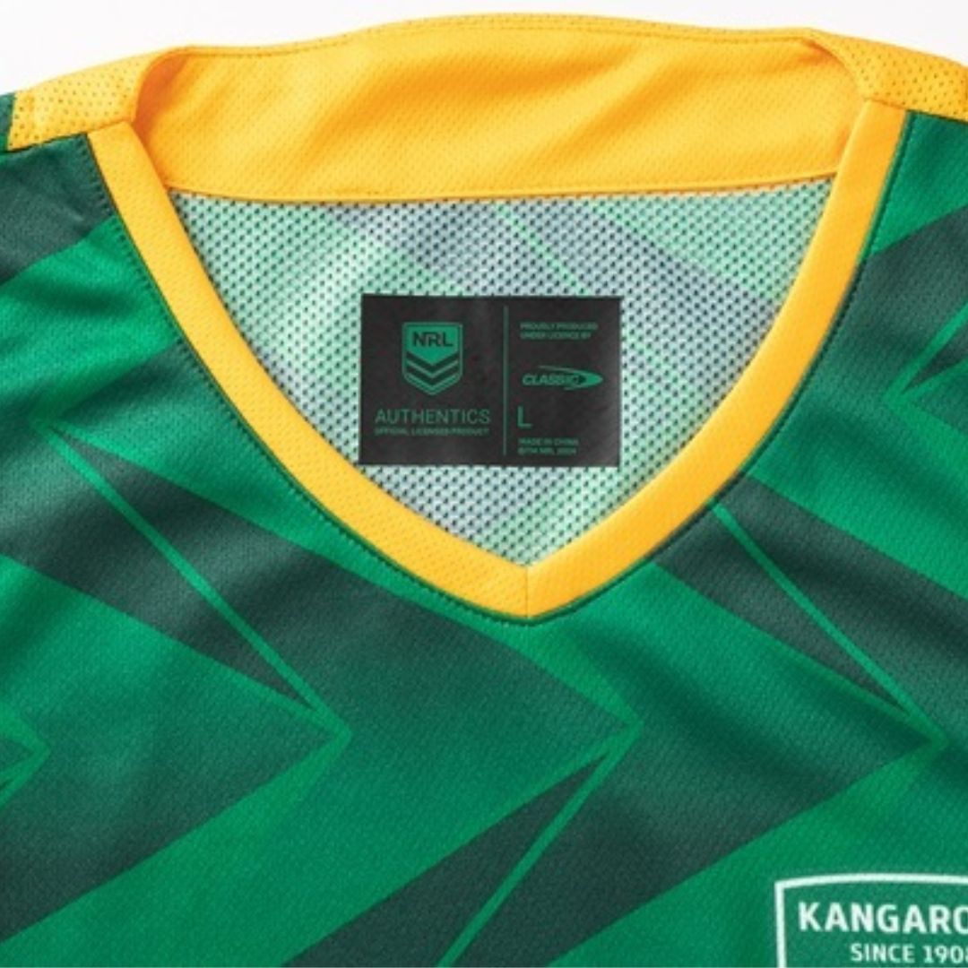 Australia Kangaroos 2024 Green Training Singlet