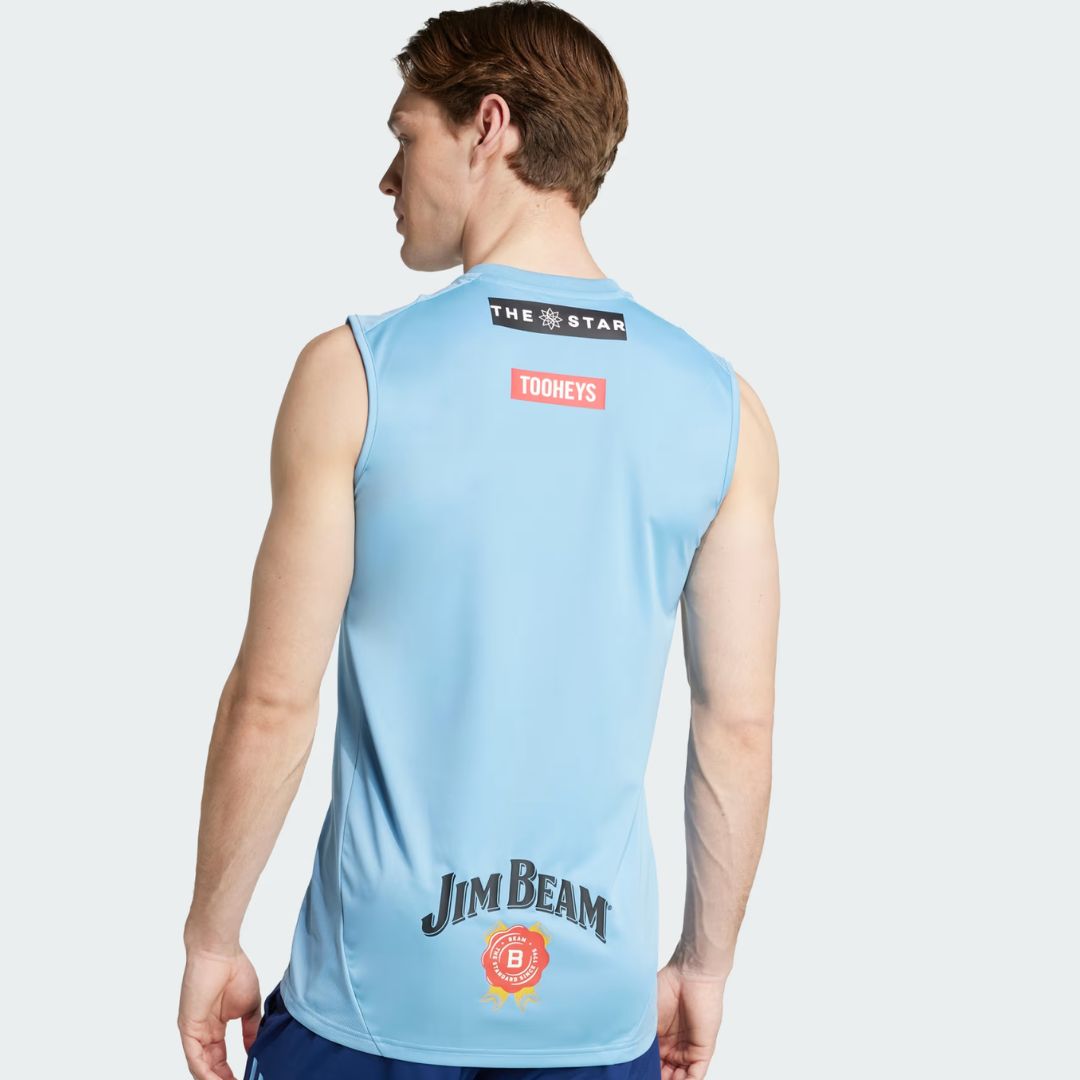 NSW Blues State Of Origin 2025 Light Blue Performance Training Singlet