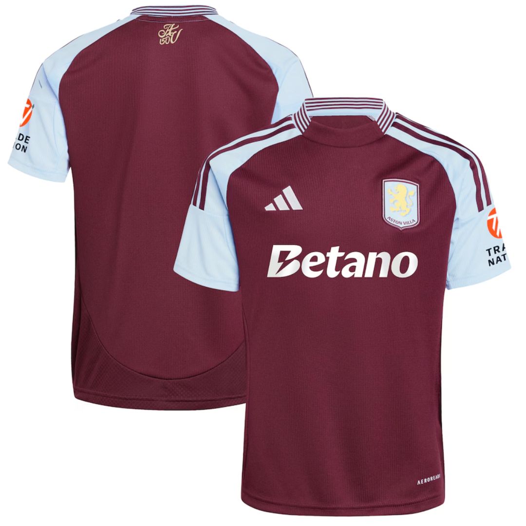 Aston Villa 2024/25 Home Jersey Shirt (Add Your Own Name & Number)