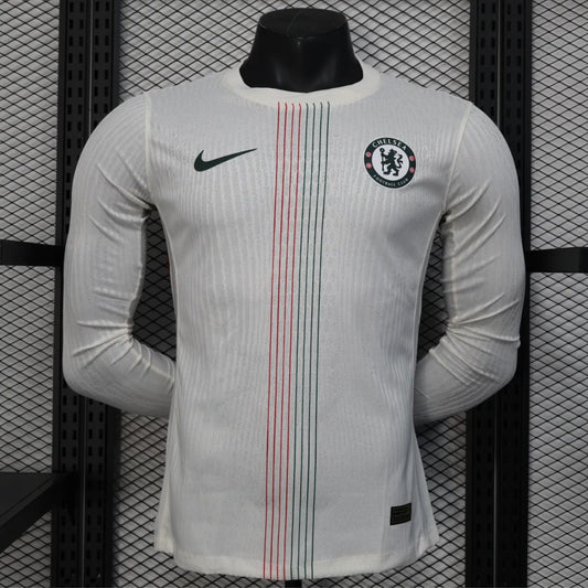Chelsea 2025/26 Player's Edition Long Sleeve Away Jersey Shirt