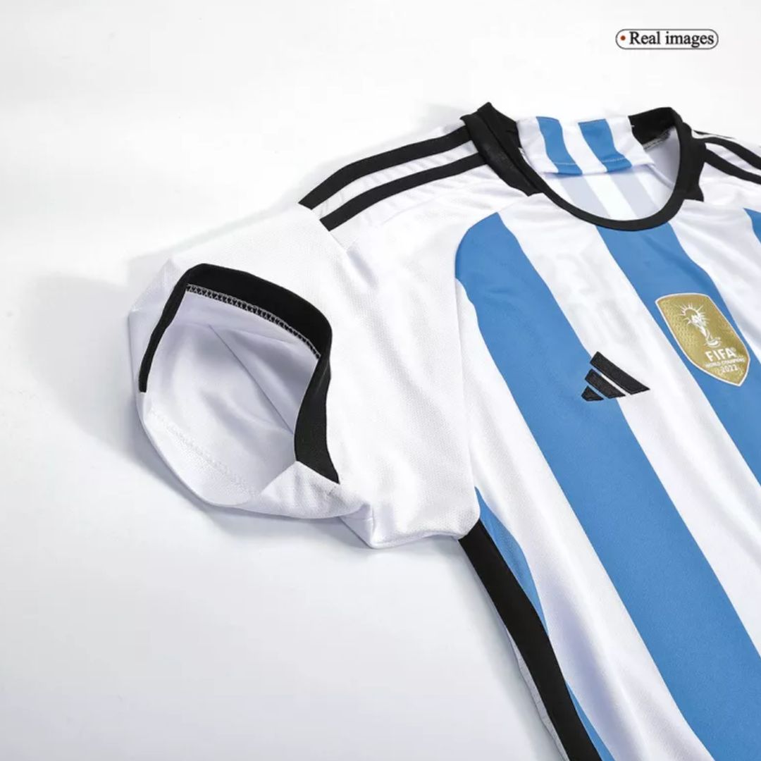 Argentina 2022-23 World Cup Home Jersey Shirt (3 Stars)