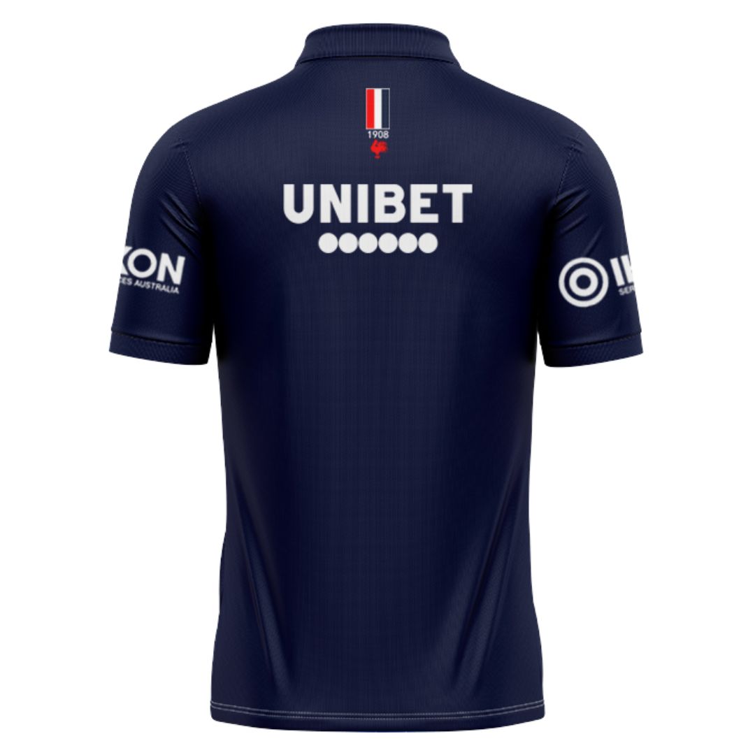 Sydney Roosters 2025 Navy Blue Training Polo Shirt