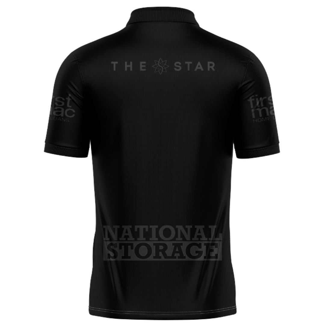 Brisbane Broncos 2025 Black Polo Shirt