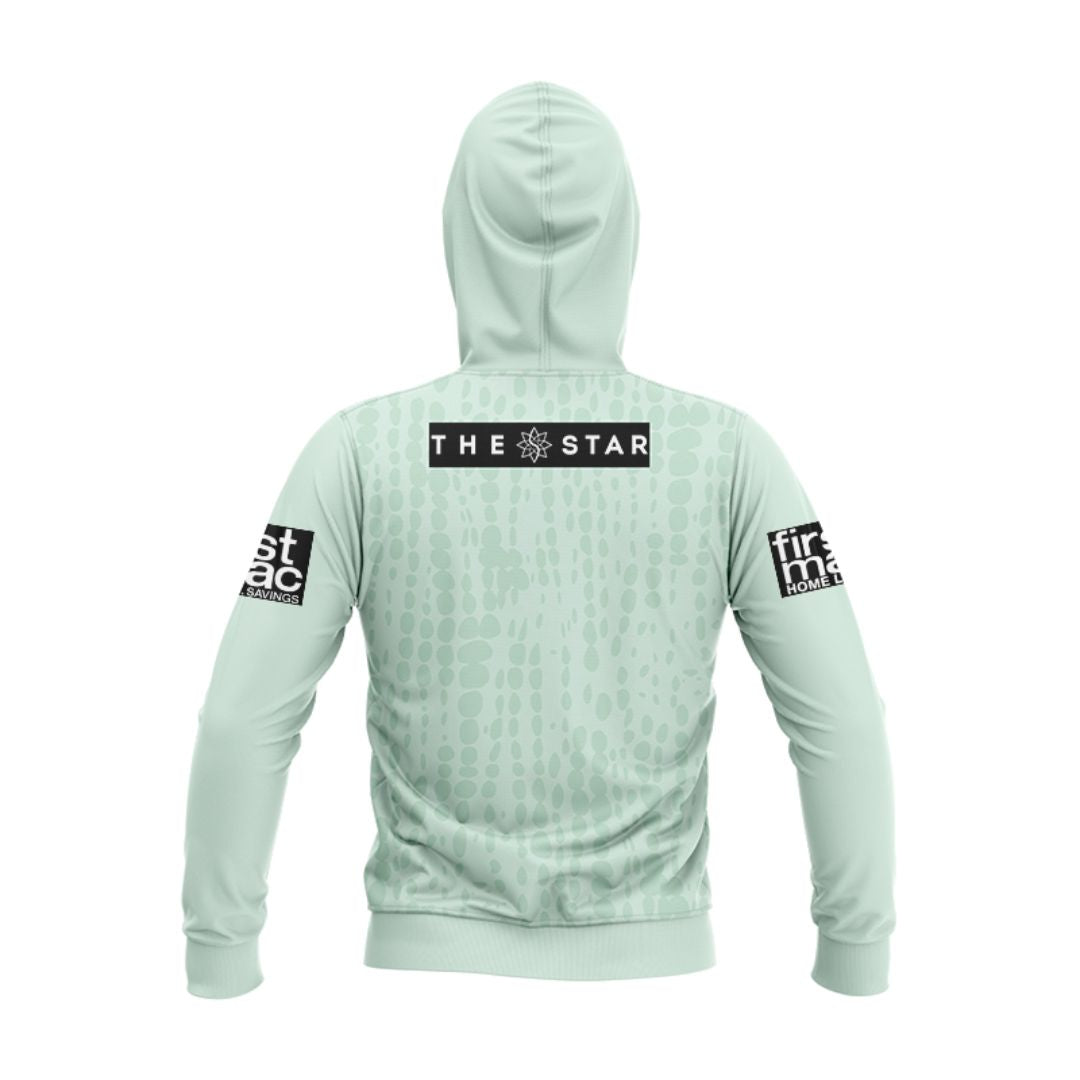Brisbane Broncos 2025 Mint Green Training Hoodie with Zipper